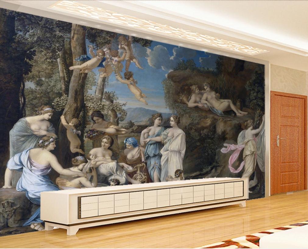 Classical character oil painting Our Lady wallpapers TV background wall 3d customized wallpaper, As shown
Classical character oil painting Our Lady wallpapers TV background wall 3d customized wallpaper, As shown