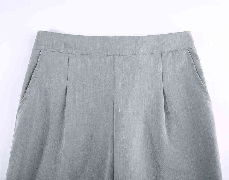 HLBCBG Women Casual Harajuku Spring Summer Plus Size Trousers Solid Elastic Waist Cotton Linen Pants Ankle Length Harem Pants 211112wtt