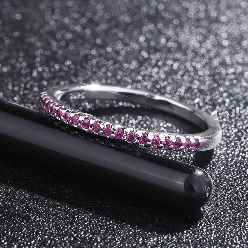 Wedding Rings Slim For Women Delicate Pink Blue Micro Inlay Zircon Silver Color Engagement Gift Fashion Jewelry KBR111, Slivery;golden
Wedding Rings Slim For Women Delicate Pink Blue Micro Inlay Zircon Silver Color Engagement Gift Fashion Jewelry KBR111, Slivery;golden
