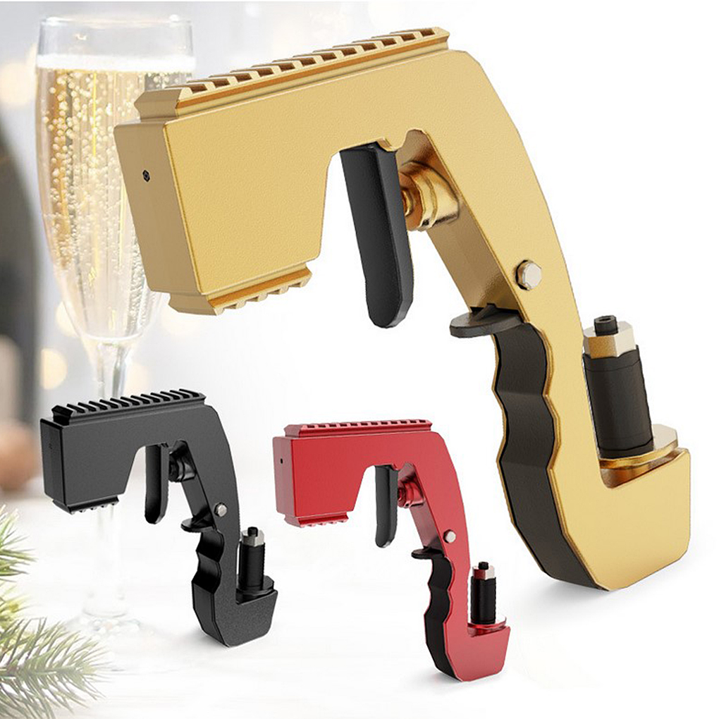 

Champagne Wine Sprayer Pistol Beer Bottle Durable Spray gun Zinc Alloy Version stopper Ejector Pop it Kitchen Bar Tools