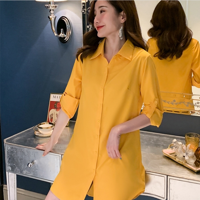 Women Long Shirt Spring and Autumn Blouse Loose Style White Shirts 5XL Plus Size Women Clothing for Lady Tops My NewIn 210225