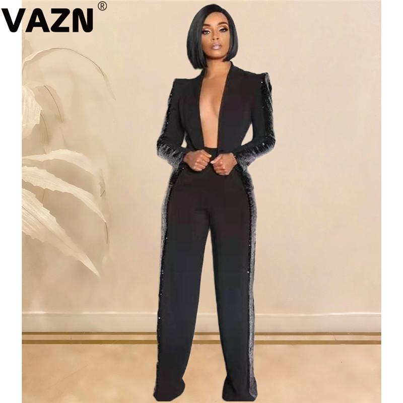 Two Piece Dress VAZN Chic 2021 Sexy Lady Spring Black Long Set Full Sleeve Open Stitch Coat Sliver Pant Solid Blazer Suit
Two Piece Dress VAZN Chic 2021 Sexy Lady Spring Black Long Set Full Sleeve Open Stitch Coat Sliver Pant Solid Blazer Suit