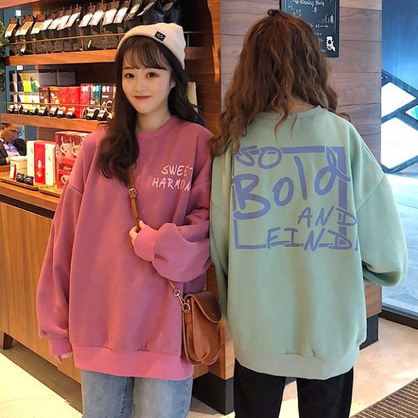 2021 New Plus Veet O-neck Sweatshirt Women Long Sleeve Style Thick Coat Streetwear Harajuku Hoodie Winter Pullovers 46xy
2021 New Plus Veet O-neck Sweatshirt Women Long Sleeve Style Thick Coat Streetwear Harajuku Hoodie Winter Pullovers 46xy