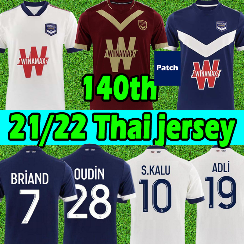 21/22 Girondins de Bordeaux 140th anniversary maillot de football Shirt 2020 2021 Soccer Jerseys S.KALU BEN ARFA MAJA Oudin T.BASIC Men Thai uniform, 21 22 away
21/22 Girondins de Bordeaux 140th anniversary maillot de football Shirt 2020 2021 Soccer Jerseys S.KALU BEN ARFA MAJA Oudin T.BASIC Men Thai uniform, 21 22 away