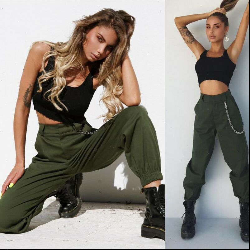 goocheer new fashion women cargo utility work hiking army military multi pockets chic high waist casual ladies pants, Black;white
goocheer new fashion women cargo utility work hiking army military multi pockets chic high waist casual ladies pants, Black;white