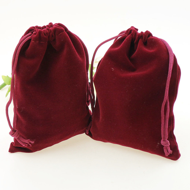 7cm*9cm High-grade Velvet Cloth Drawstring Bags Jewelry Pouches Small Candy Gift Bags Christmas Party Festival Wedding Favors Packing Bags