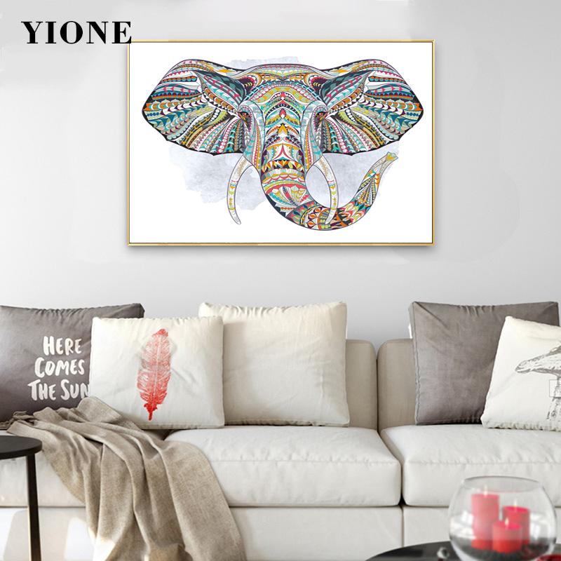 Paintings Colorful Art Totem Elephant Head Poster Print Custom Abstract Animal Canvas Picture For Bedroom Wall Home Decoration Painting
Paintings Colorful Art Totem Elephant Head Poster Print Custom Abstract Animal Canvas Picture For Bedroom Wall Home Decoration Painting