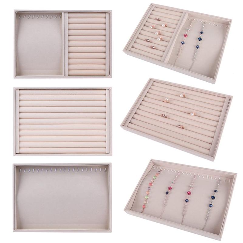 Storage Boxes & Bins Velvet Suede Pendant Necklace Bracelet Tray Case Jewelry Display Holder Ear Studs Earrings Organizer Ring Showcase Plat, Necklace tray
Storage Boxes & Bins Velvet Suede Pendant Necklace Bracelet Tray Case Jewelry Display Holder Ear Studs Earrings Organizer Ring Showcase Plat, Necklace tray