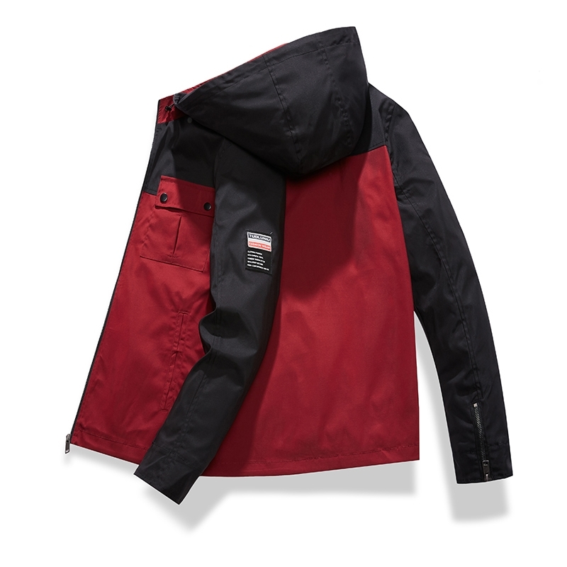 Men's spring and autumn hooded jacket men's baseball jacket new casual jacket men's sportswear zipper hat men 5XL T200601