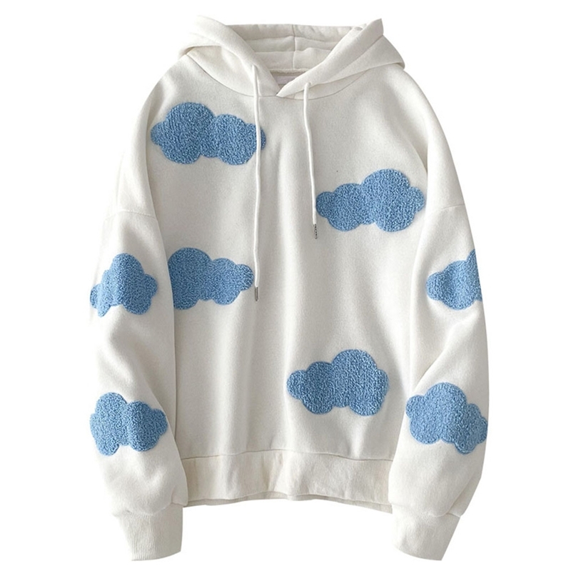 Harajuku White Sweatshirt Korean Fashion Oversized Cloud Hooded Women's Autumn Winter Pullovers 210603, Sky blue
Harajuku White Sweatshirt Korean Fashion Oversized Cloud Hooded Women's Autumn Winter Pullovers 210603, Sky blue
