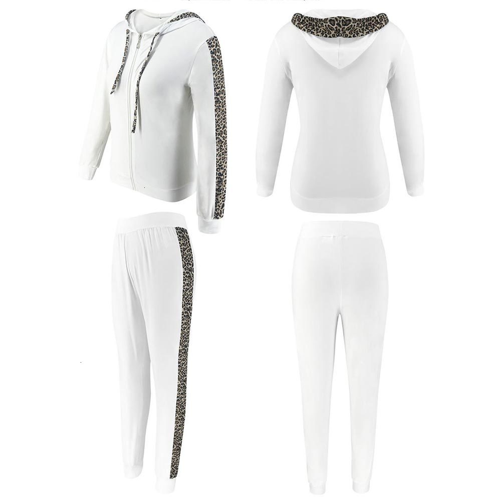 2021 New Women Leopard Print Tracksuit Autumn Winter Two Pieces Set Splice Fleece Coat Within Trousers Casual Long Pants Suit Vu6h, White
2021 New Women Leopard Print Tracksuit Autumn Winter Two Pieces Set Splice Fleece Coat Within Trousers Casual Long Pants Suit Vu6h, White