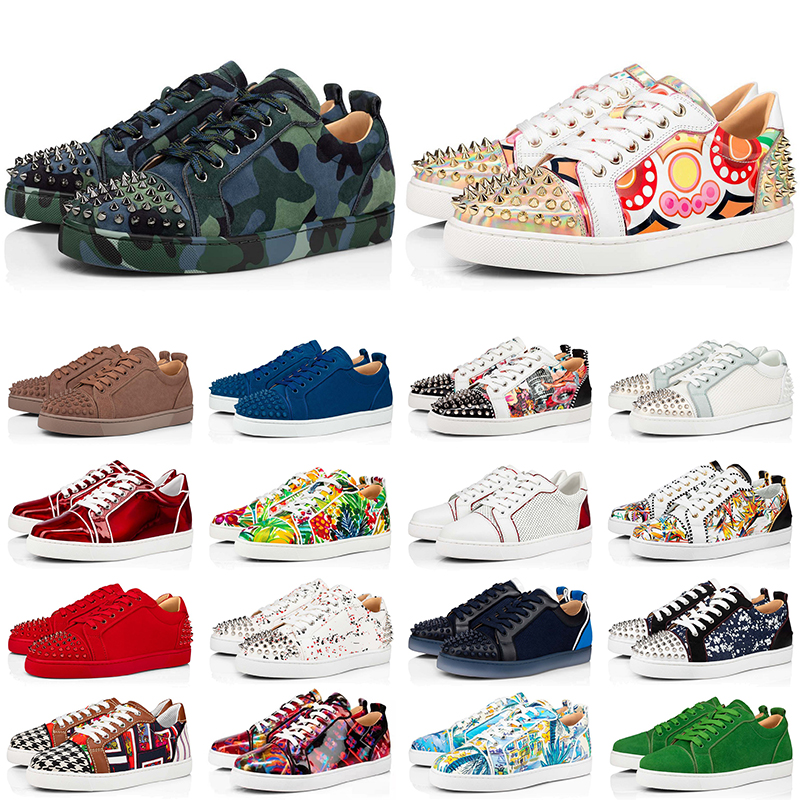 red bottoms sneakers men women designer shoes low top Camo Black White blue Glitter rainbow Ivory leather suede mens fashion spikes casual trainers
red bottoms sneakers men women designer shoes low top Camo Black White blue Glitter rainbow Ivory leather suede mens fashion spikes casual trainers