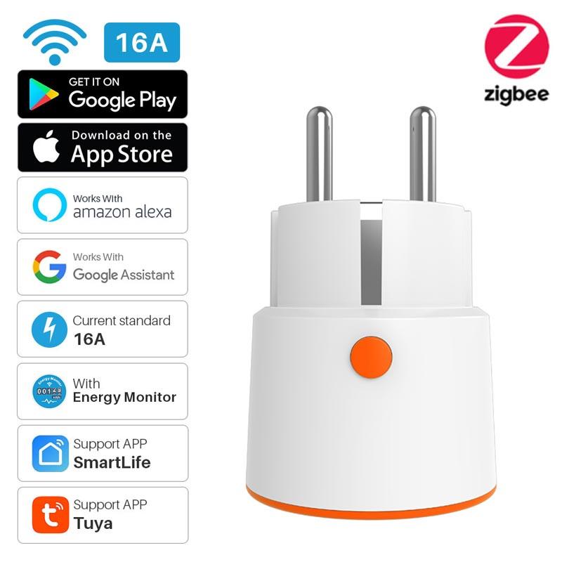 Smart Home Control Tuya Zigbee 3.0 16A EU Wifi Power Plug Wireless Socket Outlet 3680W Meter Voice Works With Alexa Google
Smart Home Control Tuya Zigbee 3.0 16A EU Wifi Power Plug Wireless Socket Outlet 3680W Meter Voice Works With Alexa Google