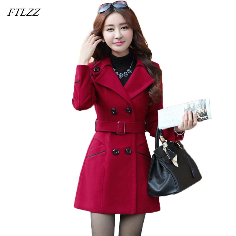 Women's Wool & Blends FTLZZ Plus Size 3XL Woman Woolen Coat Spring Winter Clothes Female Double Breasted Slim Long Sleeve Trench Overcoat, Blue
Women's Wool & Blends FTLZZ Plus Size 3XL Woman Woolen Coat Spring Winter Clothes Female Double Breasted Slim Long Sleeve Trench Overcoat, Blue