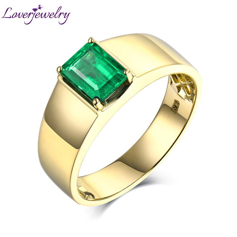 Cluster Rings LOVERJEWELRY Man Natural Colombia Emerald Real 14K Yellow Gold For Boyfriend Engagement Anniversary Men's Ring Loving Gift, Golden;silver
Cluster Rings LOVERJEWELRY Man Natural Colombia Emerald Real 14K Yellow Gold For Boyfriend Engagement Anniversary Men's Ring Loving Gift, Golden;silver