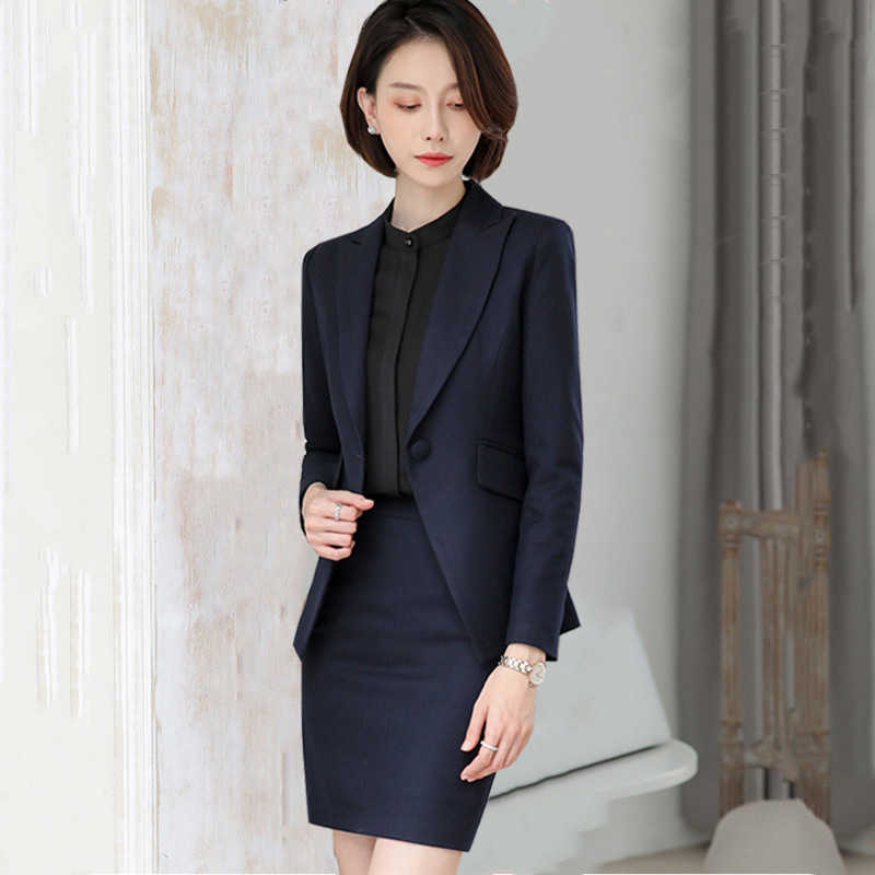 Spring and Autumn Plus Size Women's S-4XL High-quality Professional Suit Pants 2-piece Temperament Work Clothes 210527, Blazer skirt c
Spring and Autumn Plus Size Women's S-4XL High-quality Professional Suit Pants 2-piece Temperament Work Clothes 210527, Blazer skirt c
