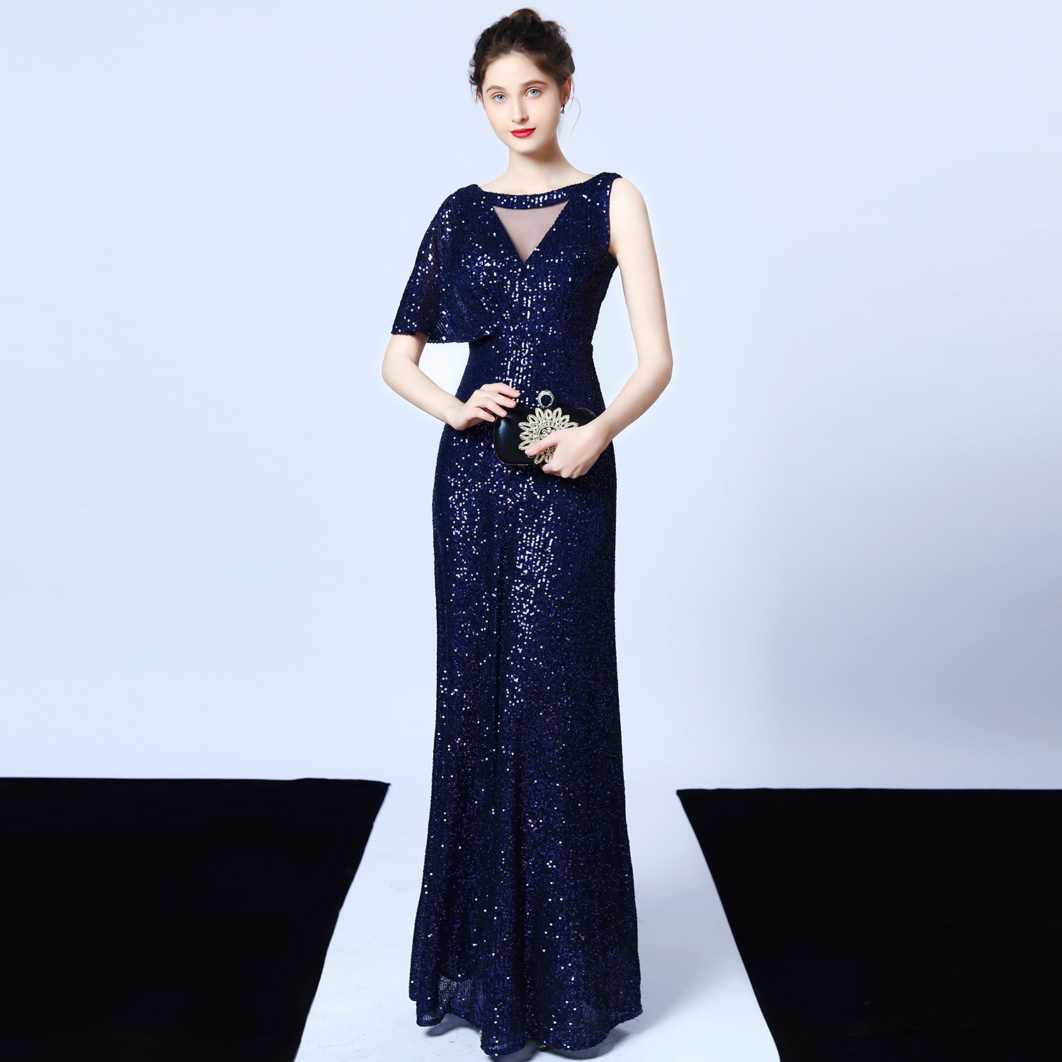 Sequins Mermaid Women Evening Party One Shoulder Sleeveless Maxi Dress Luxury Red Bride Toasting Dresses Uq88, Burgundy
Sequins Mermaid Women Evening Party One Shoulder Sleeveless Maxi Dress Luxury Red Bride Toasting Dresses Uq88, Burgundy
