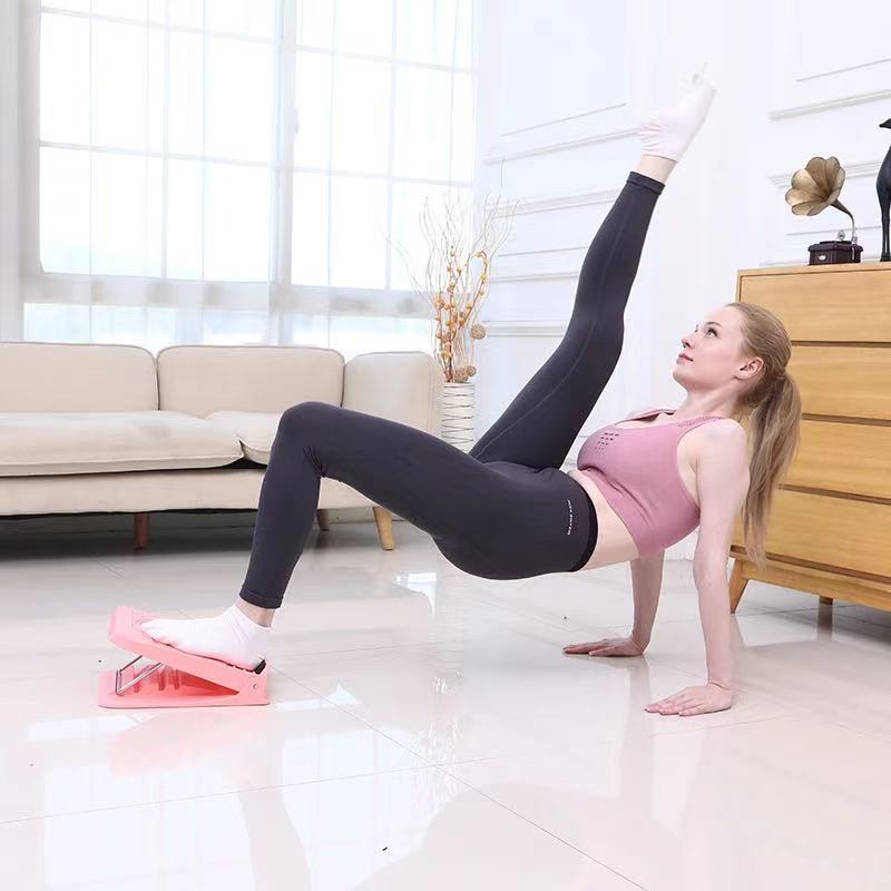 Household folding lacing board Yoga Fitness orthosis vertical high and low gear adjustment to shorten the lean inclined pedal#84851, Pink
Household folding lacing board Yoga Fitness orthosis vertical high and low gear adjustment to shorten the lean inclined pedal#84851, Pink