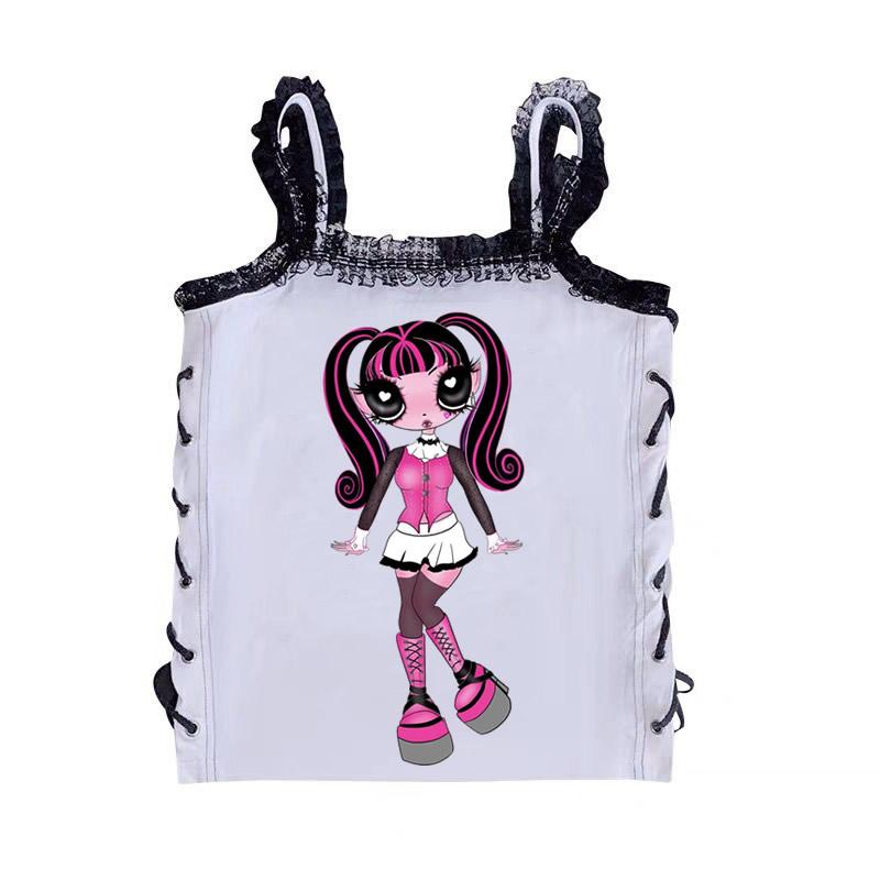 Women' Tanks & Camis Kawaii Tank Tops Gothic Punk Dark Street TopsaestheticTank Y2k Topsy2k Accessories, As shown14
Women' Tanks & Camis Kawaii Tank Tops Gothic Punk Dark Street TopsaestheticTank Y2k Topsy2k Accessories, As shown14