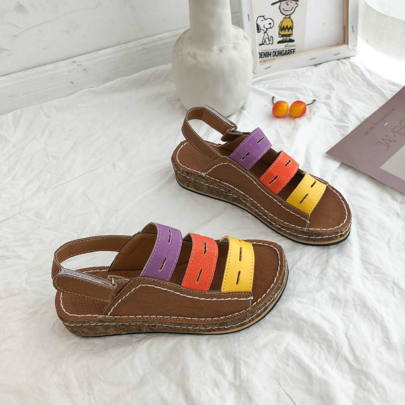 Slippers Summer Women's Shoes Rome Round Head Hook And Loop Amazon Water Table Flat Heel Size 35-43 Fashion Joker Sandals, Blue
Slippers Summer Women's Shoes Rome Round Head Hook And Loop Amazon Water Table Flat Heel Size 35-43 Fashion Joker Sandals, Blue