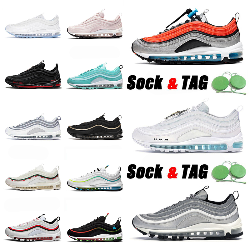 2021 Arrival Air Max 97 Classic Running Shoes Mens Women AirMaxs 97s Cushions Trainers MSCHF x INRI Jesus Silver Bullet Bl, White;red
2021 Arrival Air Max 97 Classic Running Shoes Mens Women AirMaxs 97s Cushions Trainers MSCHF x INRI Jesus Silver Bullet Bl, White;red