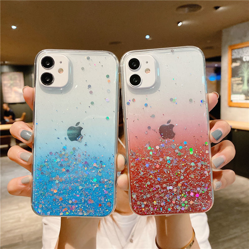 Clear Glitter Phone Cases For iPhone 13 12 Mini 11 Pro XS Max XR X 7 8 Plus SE Gradient Rainbow Coque, Blue
Clear Glitter Phone Cases For iPhone 13 12 Mini 11 Pro XS Max XR X 7 8 Plus SE Gradient Rainbow Coque, Blue