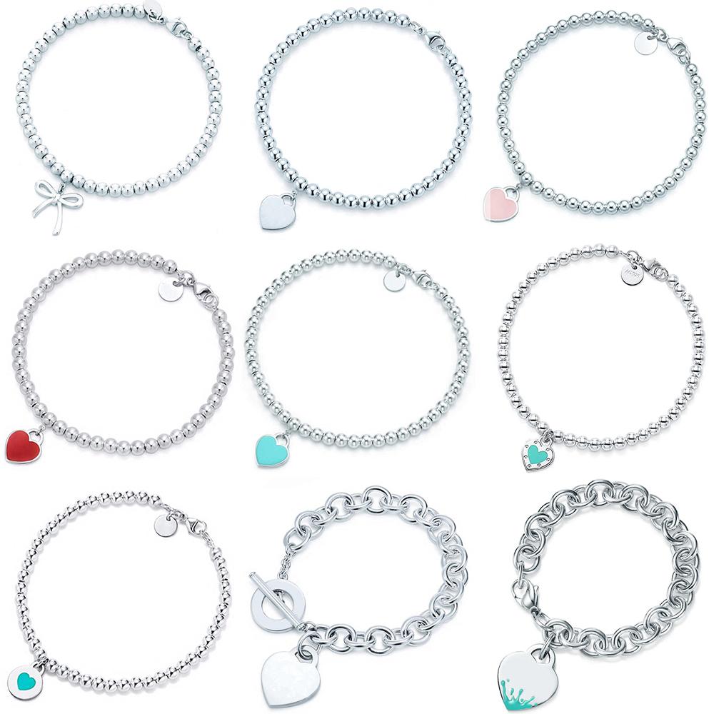 100% 925 Sterling Silver Original Tiff Heart Shaped Pendant Bracelet Jewelry Charm Brand Design For Women Logo Fine Jewelry Gift
100% 925 Sterling Silver Original Tiff Heart Shaped Pendant Bracelet Jewelry Charm Brand Design For Women Logo Fine Jewelry Gift