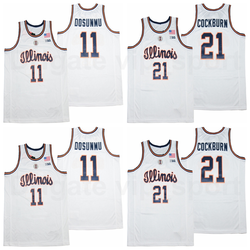 NCAA Illinois Fighting Illini College Basketball 21 Kofi Cockburn Jersey Man 11 Ayo Dosunmu University Breathable White, 55 yellow
NCAA Illinois Fighting Illini College Basketball 21 Kofi Cockburn Jersey Man 11 Ayo Dosunmu University Breathable White, 55 yellow