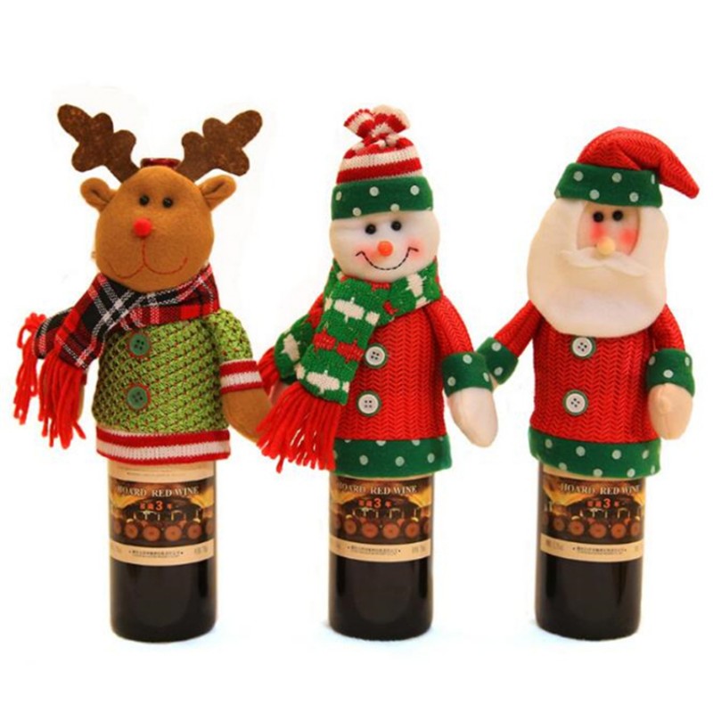 Santa Claus Snowman Christmas Decoration Red Wine Bottle Cover 2018 New Year Gifts Xmas Party Products For Home Decor Supplies
Santa Claus Snowman Christmas Decoration Red Wine Bottle Cover 2018 New Year Gifts Xmas Party Products For Home Decor Supplies