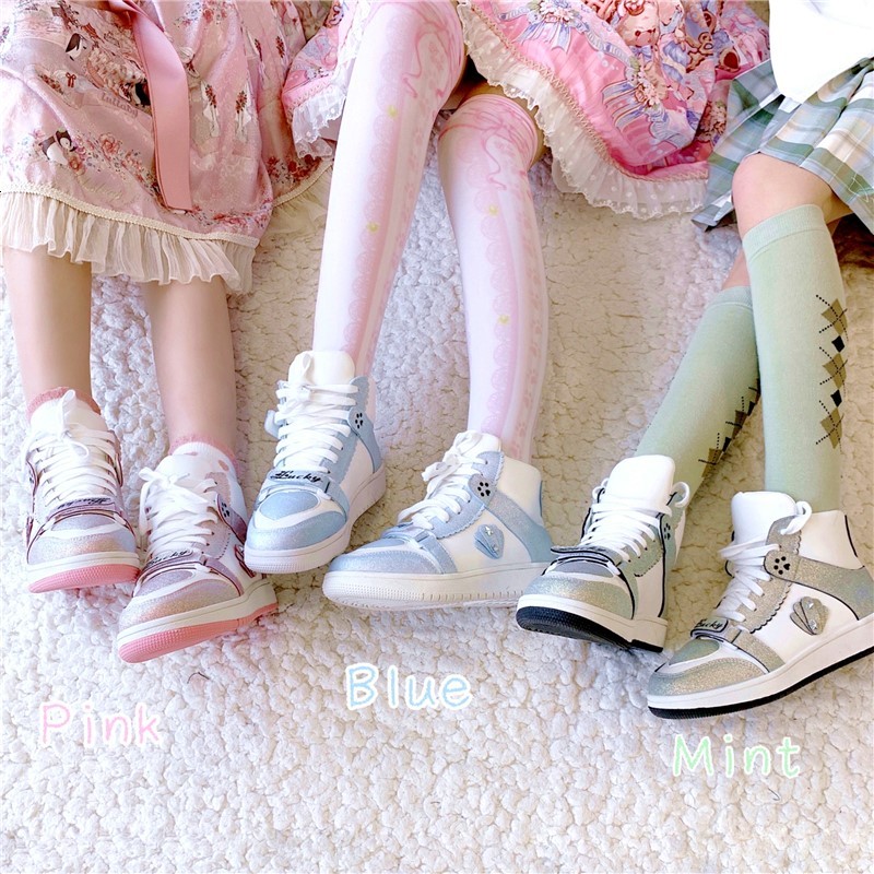 High Top Lolita Sneaker Feminine Harajuku Beautiful Pink Round Head Blue Casual College Street Japanese Shoes Db2j
High Top Lolita Sneaker Feminine Harajuku Beautiful Pink Round Head Blue Casual College Street Japanese Shoes Db2j