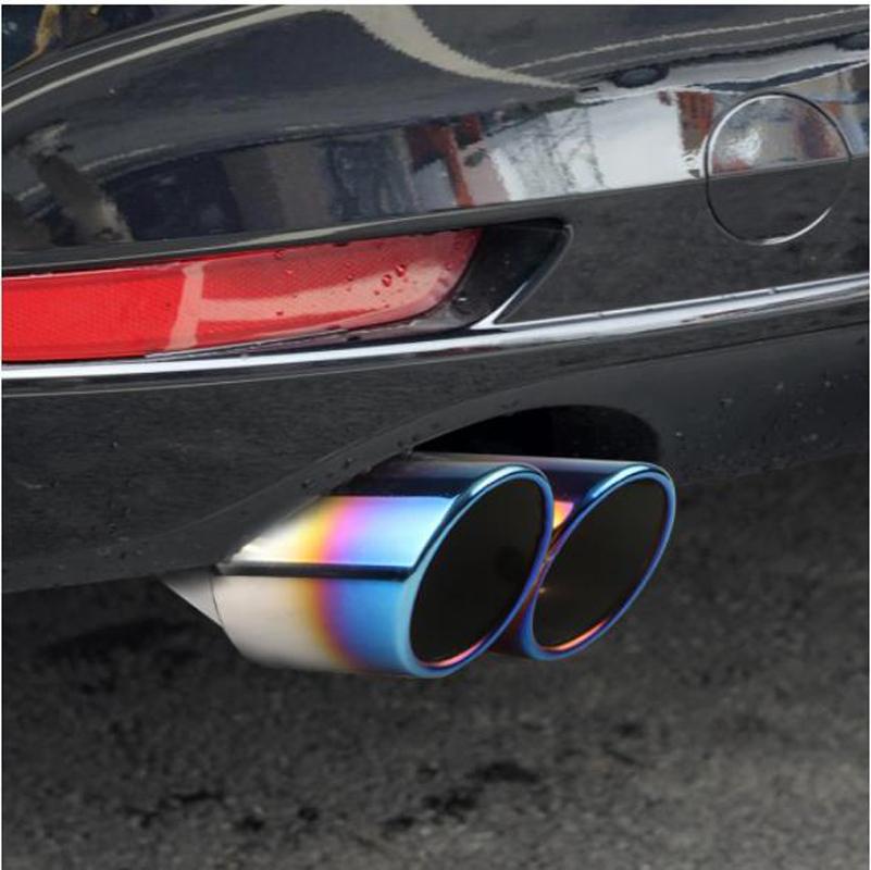 Motorcycle Exhaust System Universal Auto Muffler Dual Outlet Car Tip Stainless Steel Slant Rolled Edge Blue Anti-resistance Repai
Motorcycle Exhaust System Universal Auto Muffler Dual Outlet Car Tip Stainless Steel Slant Rolled Edge Blue Anti-resistance Repai