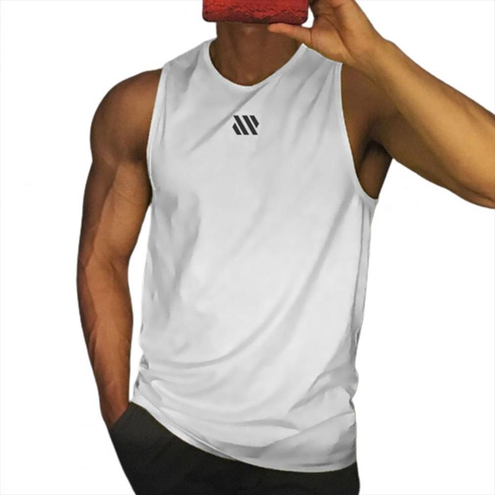 men workout vest sleeveless breathable polyester for summer mens clothing, White;black
men workout vest sleeveless breathable polyester for summer mens clothing, White;black