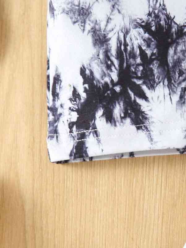 Baby Tie Dye Tee & Knot Front Shorts SHE