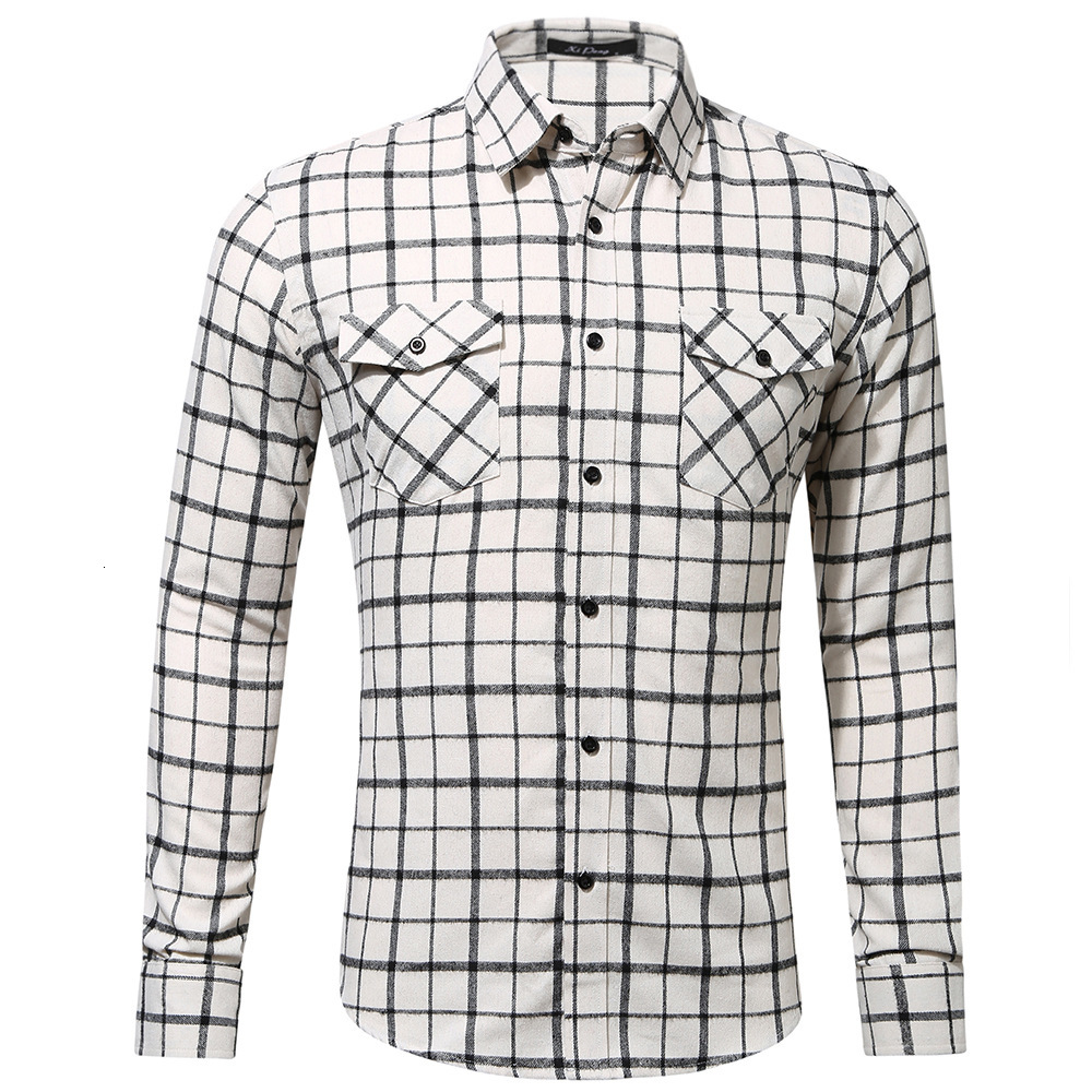 2021 New Autumn Men Vintage Flannel Black White Plaid Mens Lapel Long Sleeve Casual Man Shirts Oversized Mannen Shirt Koszula Irlp, Gd022-4
2021 New Autumn Men Vintage Flannel Black White Plaid Mens Lapel Long Sleeve Casual Man Shirts Oversized Mannen Shirt Koszula Irlp, Gd022-4
