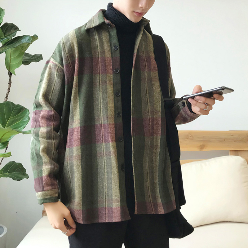 2021 New Autumn Men's Woolen Material Thickening Lattice Loose Coat Lovers Clothes French Cuff Mens Fashion Shirts S-2xl Ztqs, Ginger
2021 New Autumn Men's Woolen Material Thickening Lattice Loose Coat Lovers Clothes French Cuff Mens Fashion Shirts S-2xl Ztqs, Ginger