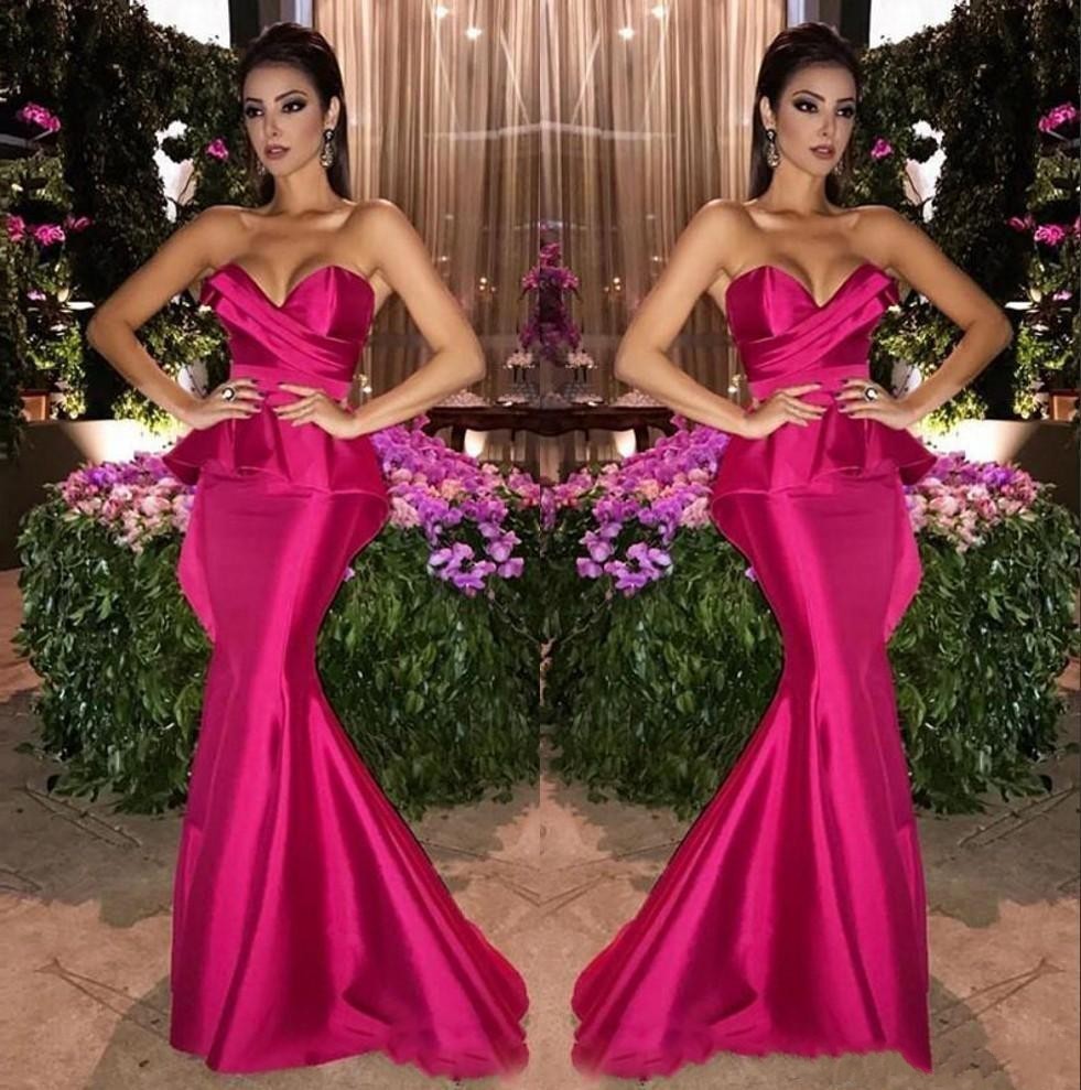2021 New Charming Fuchsia Satin Mermaid Long Evening Es Arabic Sweetheart Ruched Peplum Floor Length Formal Prom Party Wcf4, Blue
2021 New Charming Fuchsia Satin Mermaid Long Evening Es Arabic Sweetheart Ruched Peplum Floor Length Formal Prom Party Wcf4, Blue