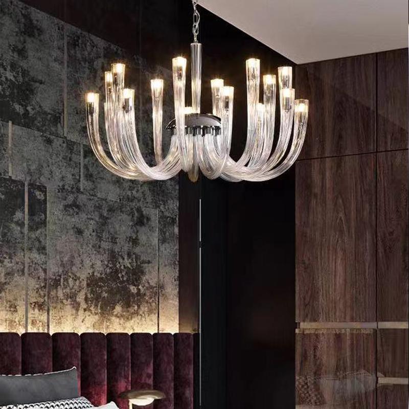 Pendant Lamps Post-Modern Simple Living Room U Shaped Glass Chandelier Italian Designer Light Luxury Bedroom Personality Art Lamp ZR58D68
Pendant Lamps Post-Modern Simple Living Room U Shaped Glass Chandelier Italian Designer Light Luxury Bedroom Personality Art Lamp ZR58D68