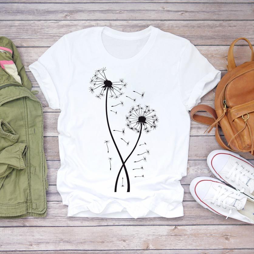 dandelion plant fashion short sleeve women t shirt animal 90s print womens graphic ladies female tee, White
dandelion plant fashion short sleeve women t shirt animal 90s print womens graphic ladies female tee, White