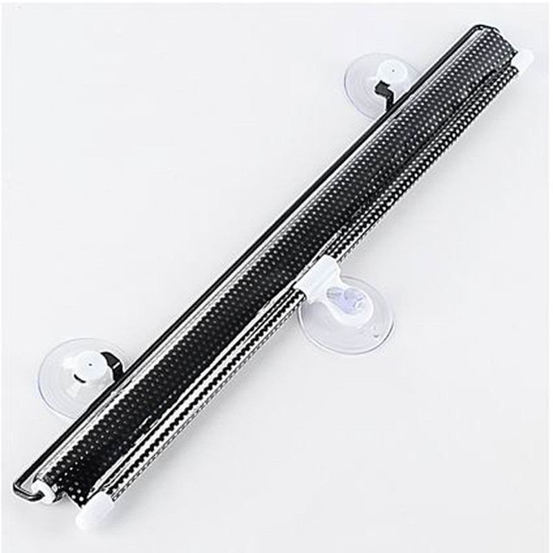 Car Retractable PVC Windshield Sunshades Auto Front Rear Side Windows Sun Shade Anti-UV Interior Protection Sun Visor Gray/Black Sunshade