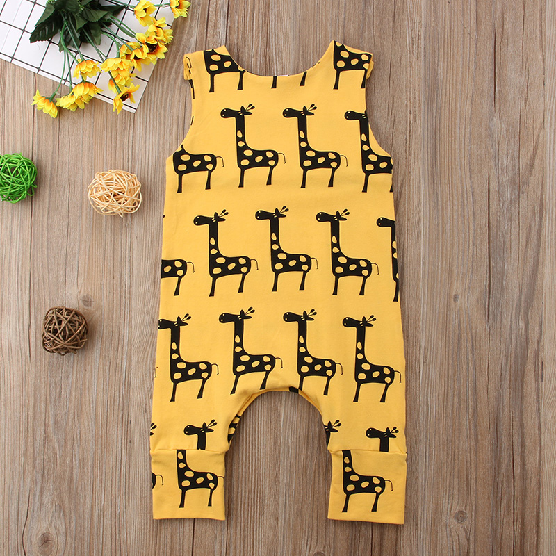 Brand New 0-24M Cute Baby Boy Girl Sleeveless Cartoon Animal Cotton Romper Jumpsuit Outfits Summer Clothes, Yellow
Brand New 0-24M Cute Baby Boy Girl Sleeveless Cartoon Animal Cotton Romper Jumpsuit Outfits Summer Clothes, Yellow