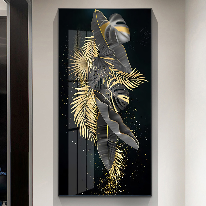Big Size Nordic Vintage Abstract Golden Rich Tree Poster Canvas Painting Wall Art Pictures for Living Room Cuadros Home Decor