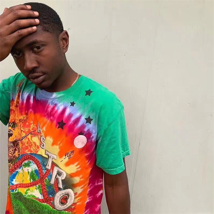 2021 New Novo Scott Travis Emot Tie Dye t Das Mulheres Dos Homens 1:1 Melhor Qualidade Camiseta Astroworld T-shirt Wjjz
2021 New Novo Scott Travis Emot Tie Dye t Das Mulheres Dos Homens 1:1 Melhor Qualidade Camiseta Astroworld T-shirt Wjjz