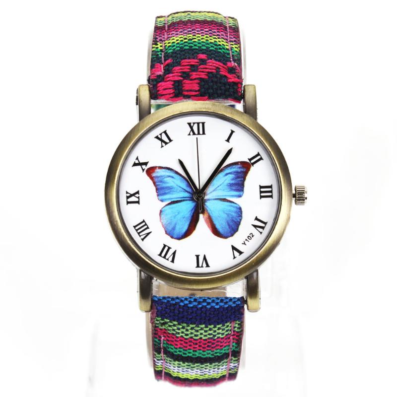 Wristwatches Women Butterfly Flower Fashion Watches Canvas Watchband Camouflage Band Female Montre Femme Sport Quartz Wrist Watch, 21
Wristwatches Women Butterfly Flower Fashion Watches Canvas Watchband Camouflage Band Female Montre Femme Sport Quartz Wrist Watch, 21