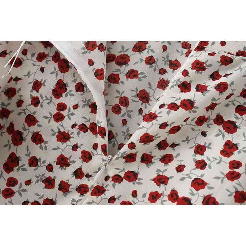 Summer female beach boho sexy mini skirt womens Casual floral Printed ruffles hem High-Waist Skirt skirts for women 210621