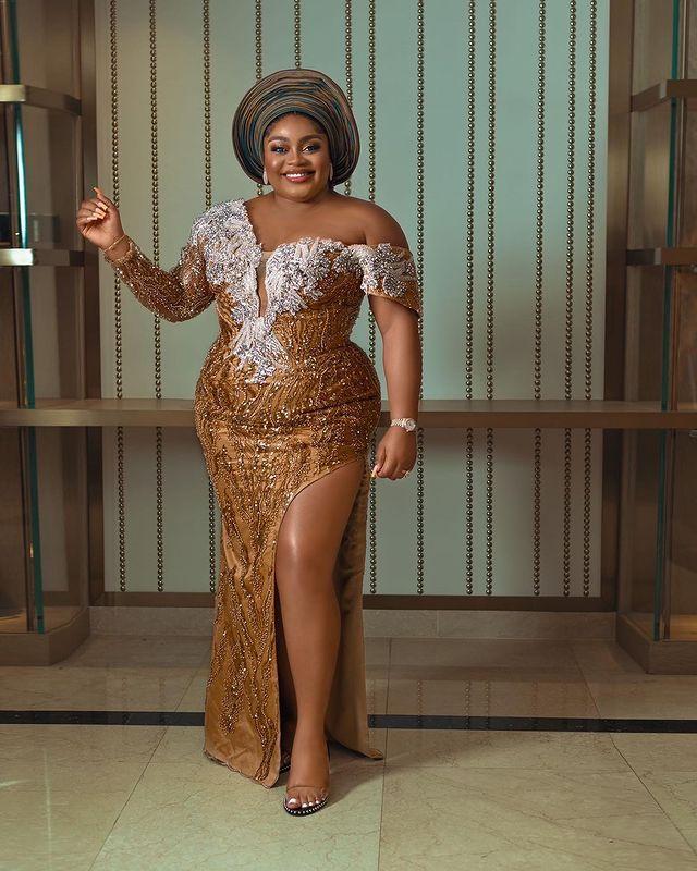 Style Arabic Aso Ebi Mermaid Prom Dresses 2022 with Overskirt Train urious Beaded Gold Lace Sexy Off Shoulder Front Split Pageant Evening Ocn Gowns
