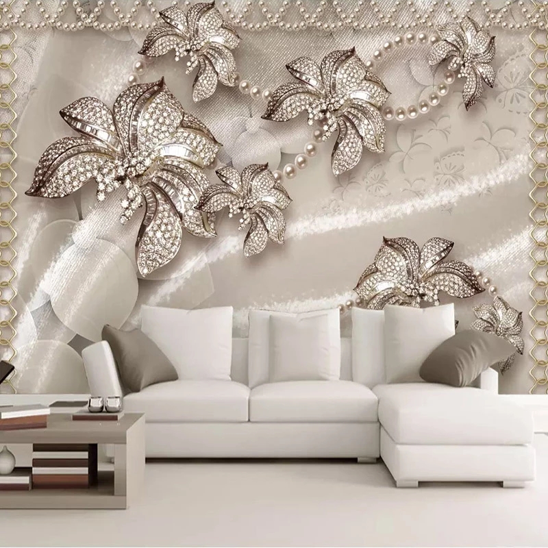 Custom Any Size Wallpaper 3D Stereo Luxury Jewelry Flower Living Room TV Background Murals Eco-Friendly Waterproof, As show
Custom Any Size Wallpaper 3D Stereo Luxury Jewelry Flower Living Room TV Background Murals Eco-Friendly Waterproof, As show