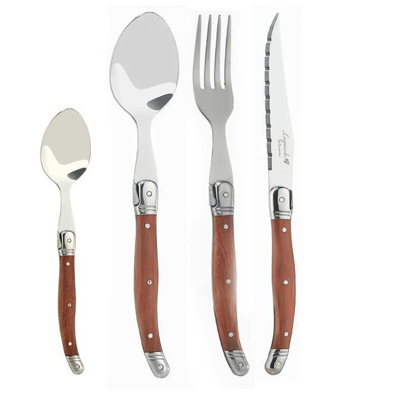 Laguiole Steak Knives Dinner Forks Table Spoon Mini Coffee Teaspoon Wood Handle Cutlery Restaurant Bar Wooden Tableware Y0702
Laguiole Steak Knives Dinner Forks Table Spoon Mini Coffee Teaspoon Wood Handle Cutlery Restaurant Bar Wooden Tableware Y0702