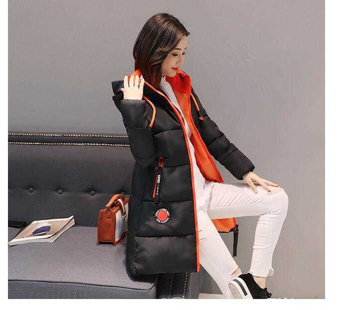 Parka femmes nouveau hiver doudoune femmes manteau Long vtements capuche femme Parka pais coton rembourr femme de base 210819