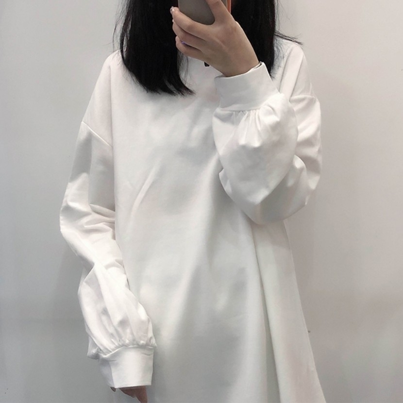 7 Colors Autumn and Winter New Solid Color Longsleeved Long T Shirt Women Female Waist Belt Tshirt Korean Style Tops T200319
