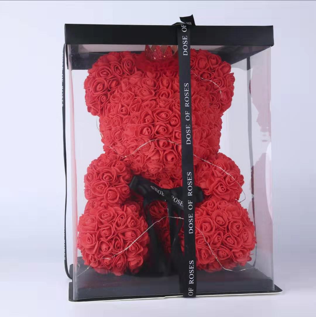 DIY 70 cm teddy rose bear with box artificial PE flower bears rose Valentine's Day for girlfriend women wife mother's day gifts, White
DIY 70 cm teddy rose bear with box artificial PE flower bears rose Valentine's Day for girlfriend women wife mother's day gifts, White